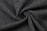 DAXUEN Mock-neck short-sleeve t-shirt in black and dark heather grey