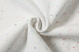 DAXUEN Speckled short-sleeved t-shirt with fireworks embroidery
