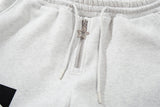 DAXUEN Wide-leg sweatpants in black and heathered light grey