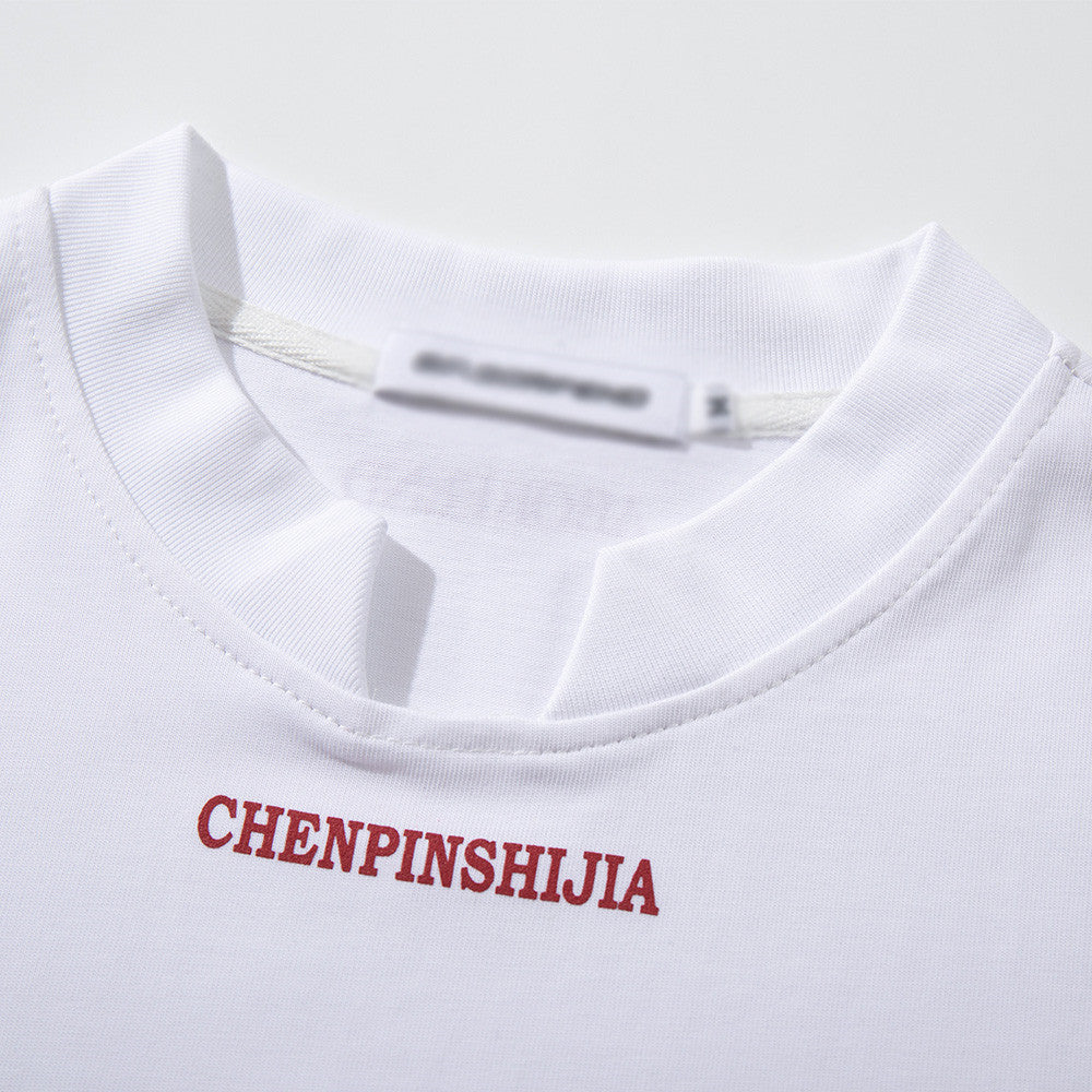 DAXUEN Short-sleeved graphic T-shirt with text prints