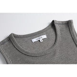 DAXUEN Ribbed sleeveless top for men