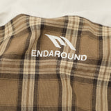 DAXUEN Short sleeve plaid button-up shirt