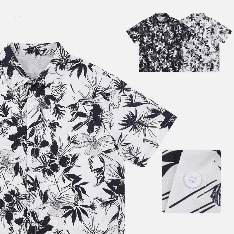 Floral Print Short-Sleeve Shirt