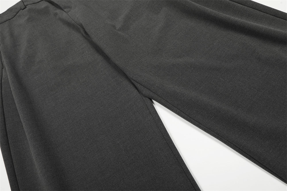 DAXUEN High-waisted wide-leg palazzo pants in dark grey and black