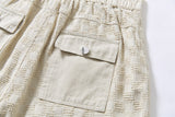 DAXUEN Textured cargo shorts with pockets and a unique pattern
