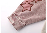 Y2k Star Embroidery Denim Jacket