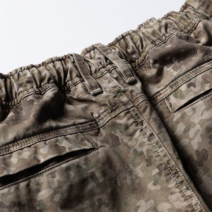 DAXUEN Loose-fitting wide-leg camouflage trousers