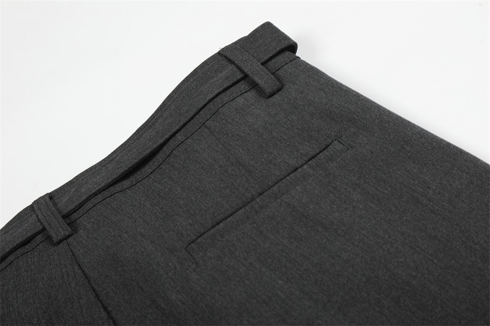 DAXUEN High-waisted wide-leg trousers in dark grey
