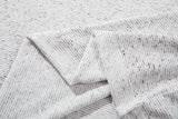 DAXUEN Oversized mock neck top with speckled texture