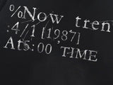 DAXUEN Distressed typewriter print short-sleeved T-shirt