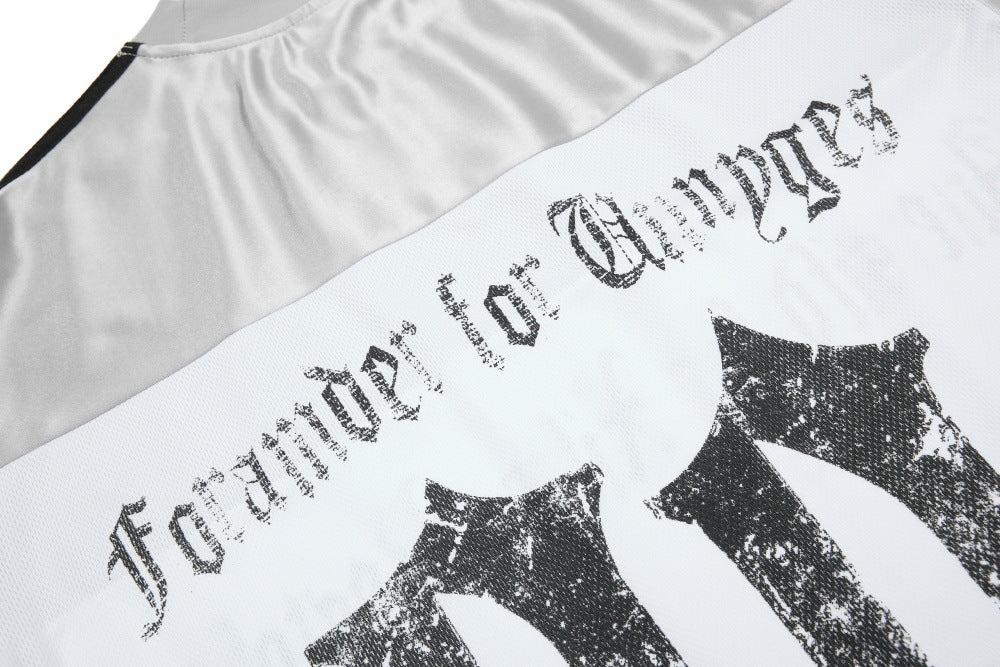 DAXUEN Oversized short-sleeve colorblock T-shirt with graphics