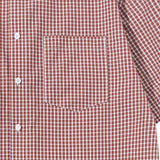 DAXUEN Loose-fit short-sleeve checkered button-up shirt