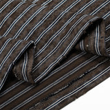 DAXUEN Boxy striped short-sleeve T-shirt with raw edges