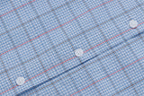 DAXUEN Cartoon-embroidered plaid button-up shirt
