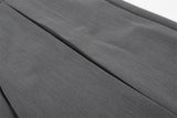 DAXUEN Cropped wide-leg trousers in medium-grey with decorative studs