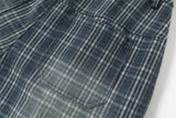 DAXUEN Distressed plaid wide-leg cargo pants
