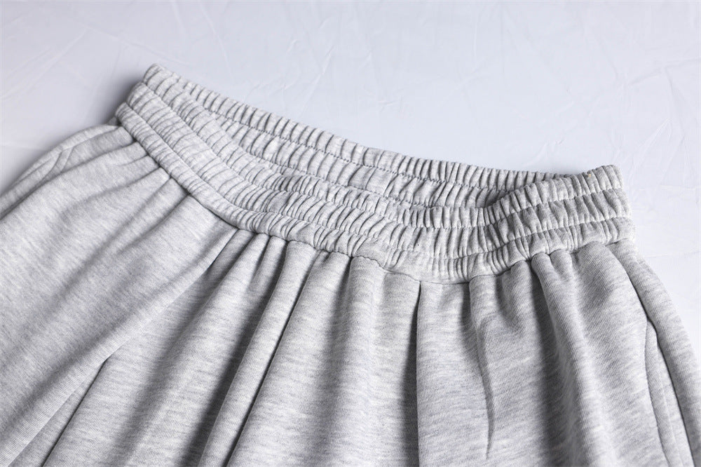 DAXUEN Relaxed-fit wide-leg sweatpants in heather grey