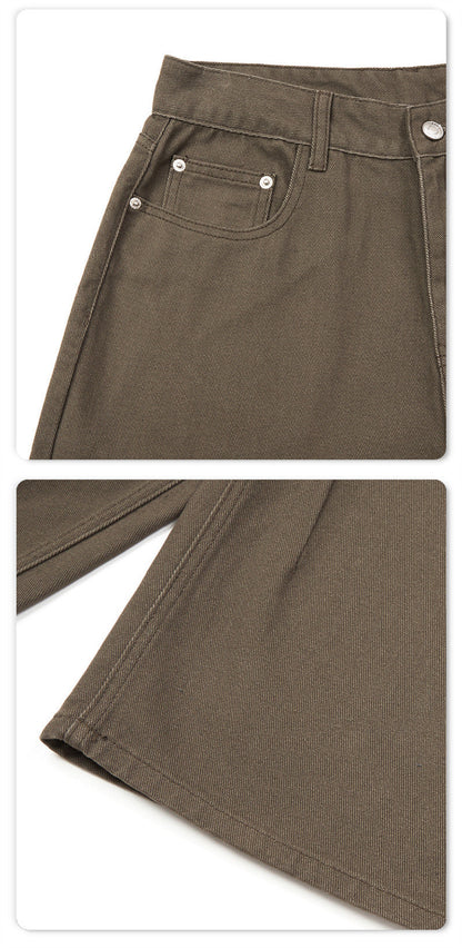 DAXUEN Wide-leg cropped pants for men