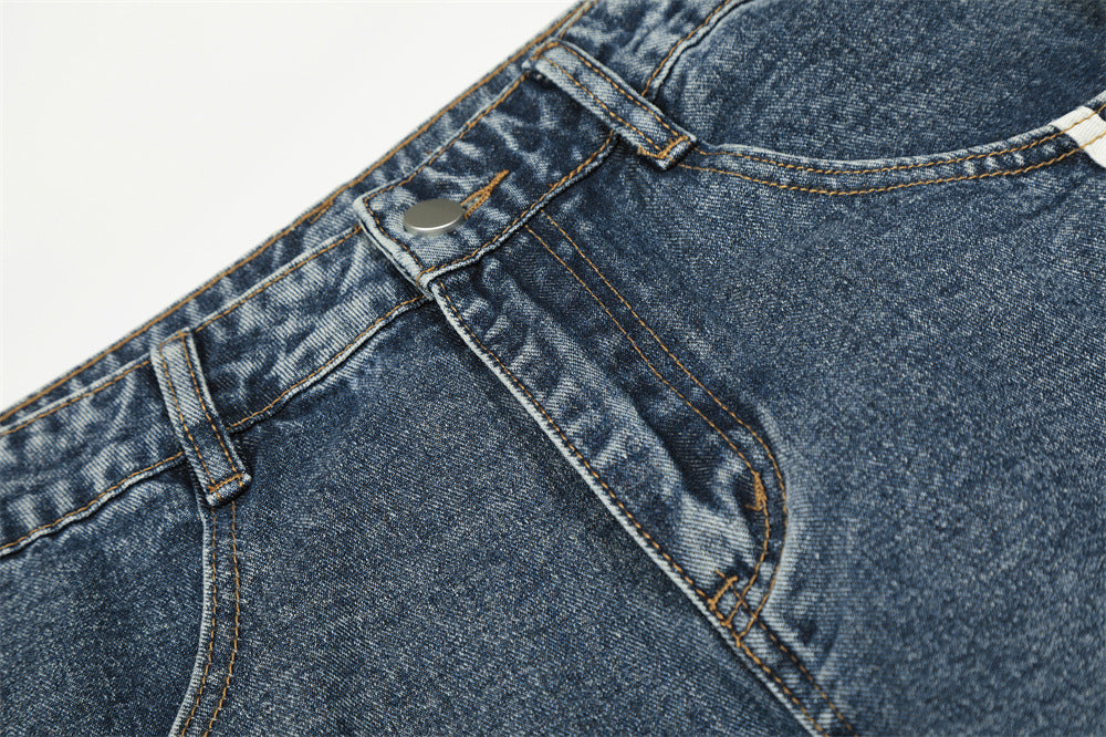DAXUEN Loose wide leg denim jeans with stripes