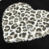 DAXUEN Leopard print graphic oversized T-shirt