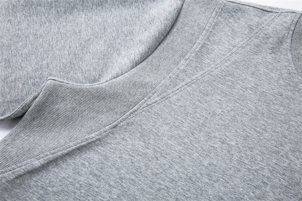 DAXUEN Relaxed fit short-sleeved top in grey and black