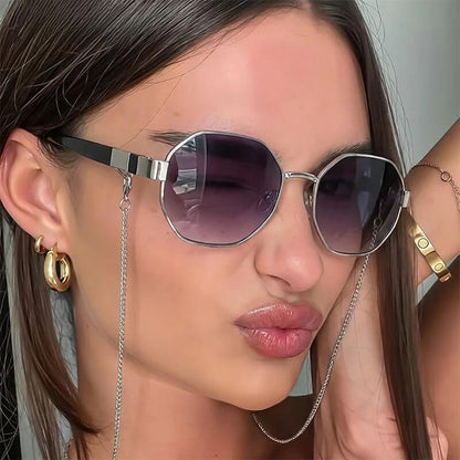 Octagonal Chain Sunglasses