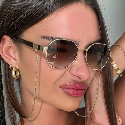 Octagonal Chain Sunglasses