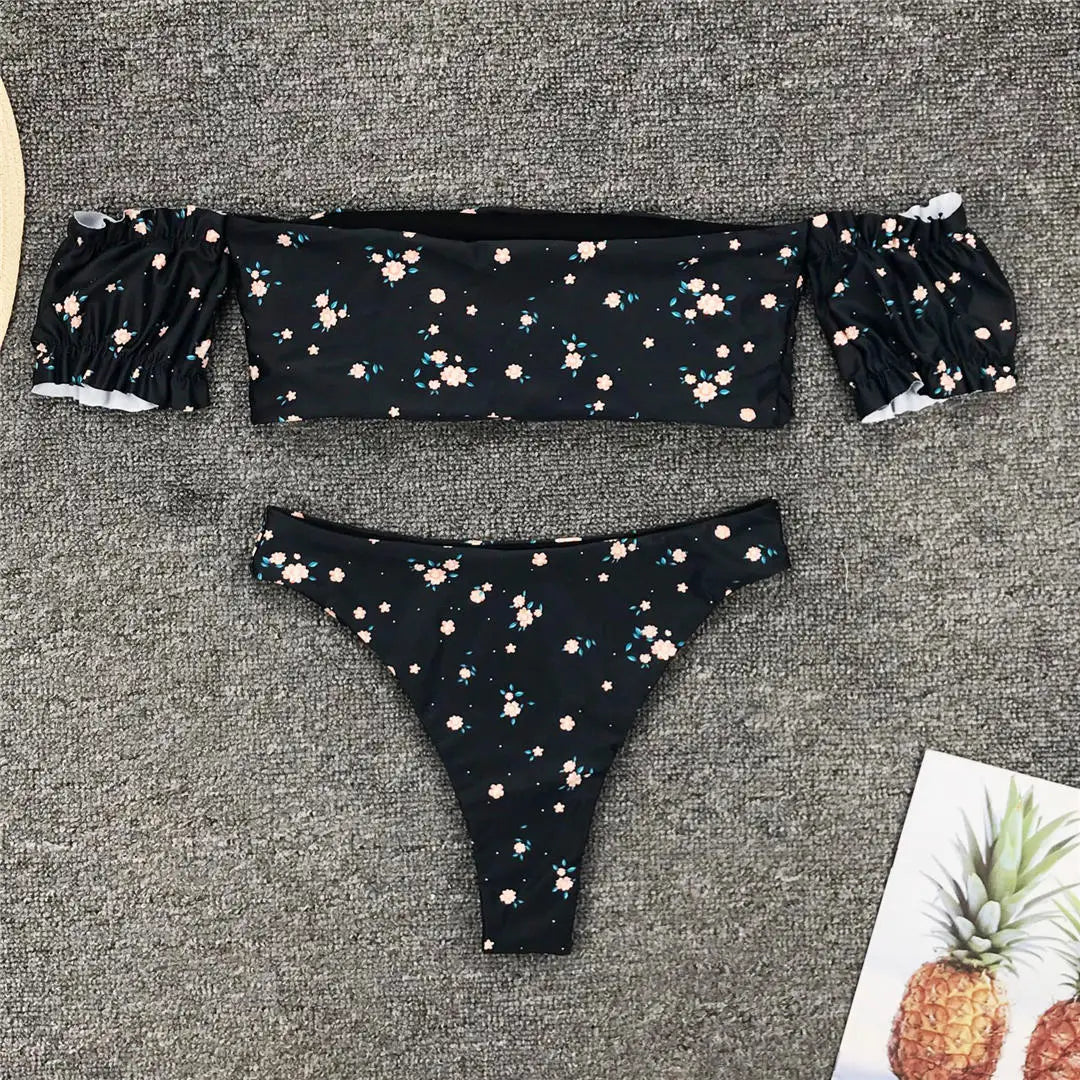 Off-Shoulder Bikini Set
