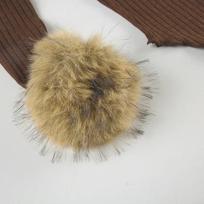 Off Shoulder Faux Fur Top