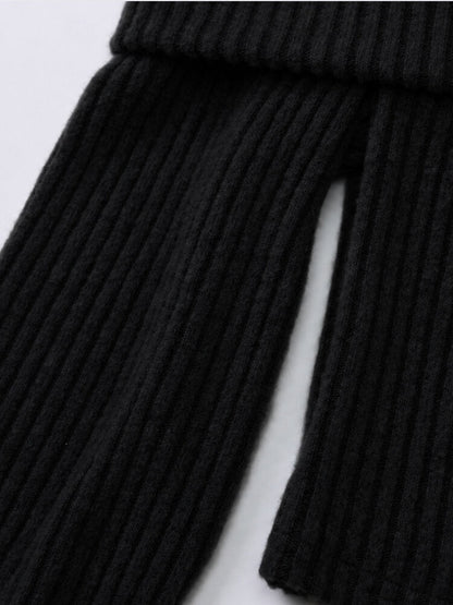 Off Shoulder Knit Sweater