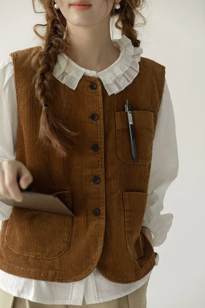 Old Money Corduroy Vest