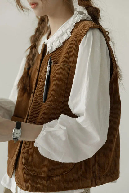 Old Money Corduroy Vest