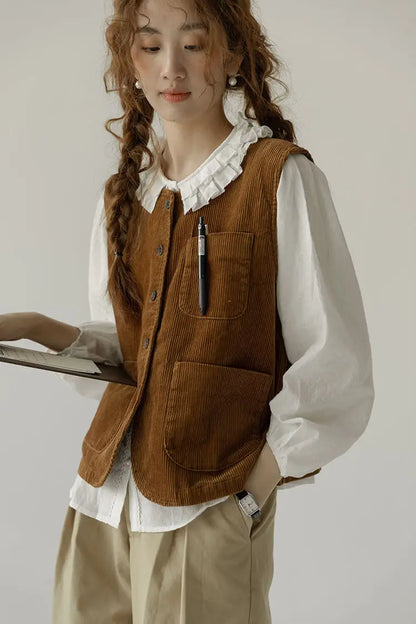Old Money Corduroy Vest