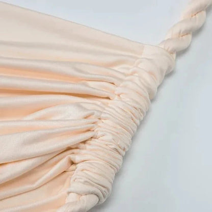 One Shoulder Ruched Maxi Dress