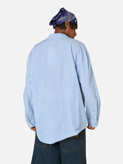 Necktie Graphic Stripe Long Sleeve Shirt