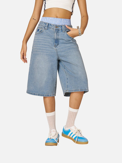 Double Waist Longline Jorts