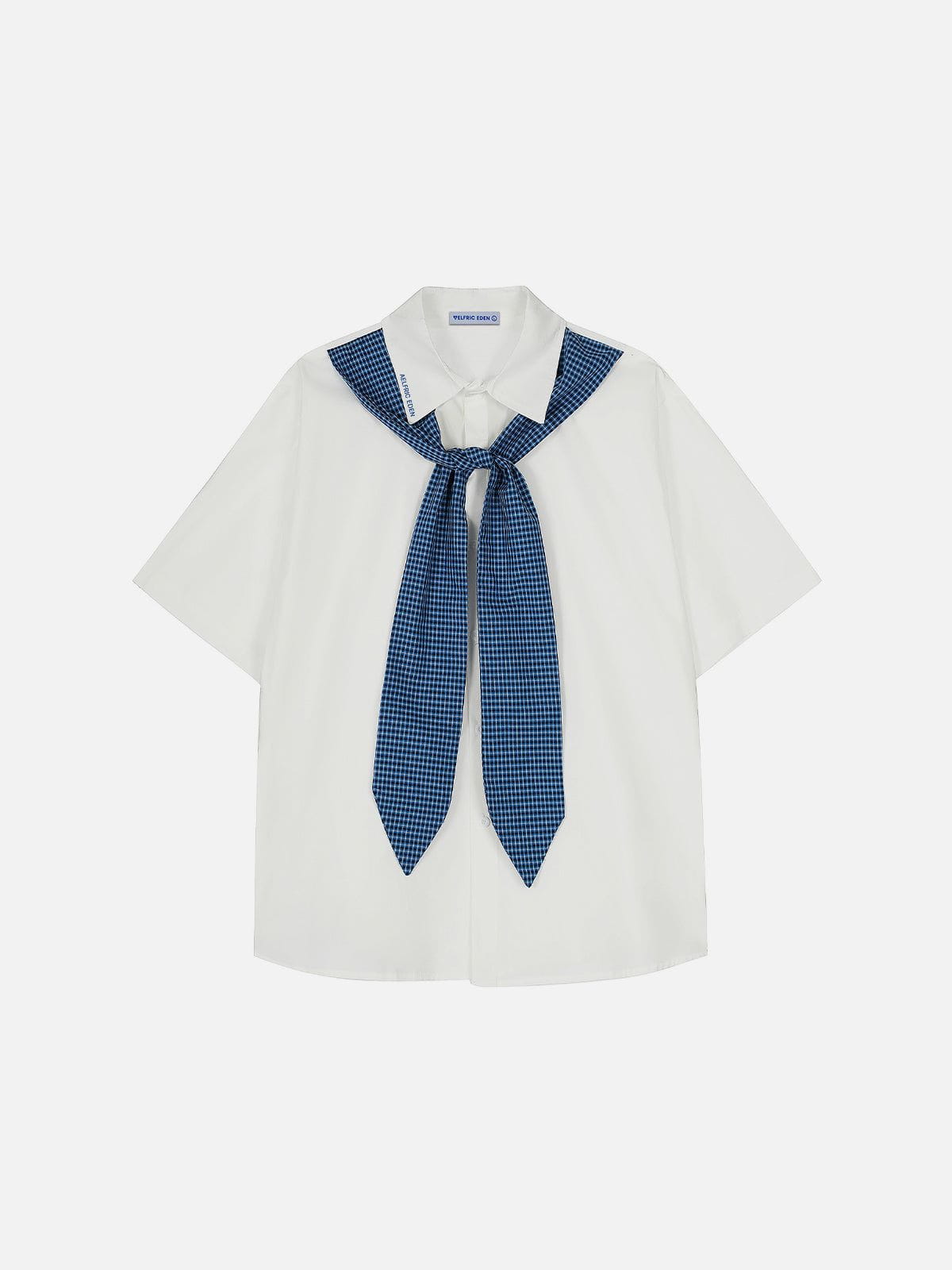 Plaid Necktie Shirt