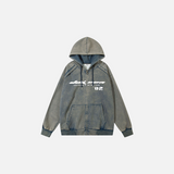 The Omniscient Blue Zipper Hoodie