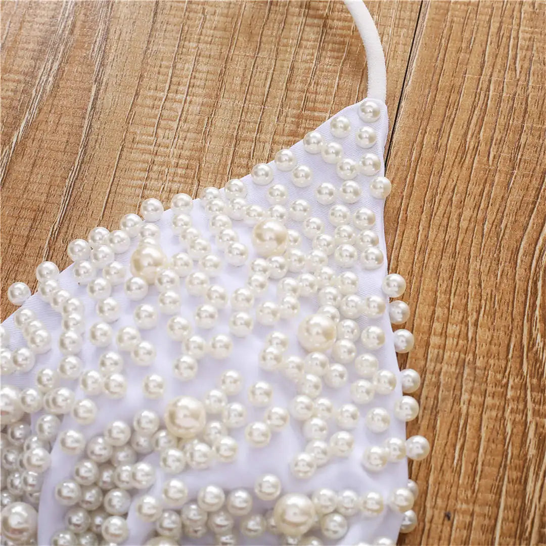 Pearl Beaded Bikini Set