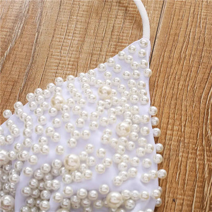 Pearl Beaded Bikini Set