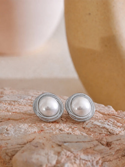 Pearl Stud Earrings