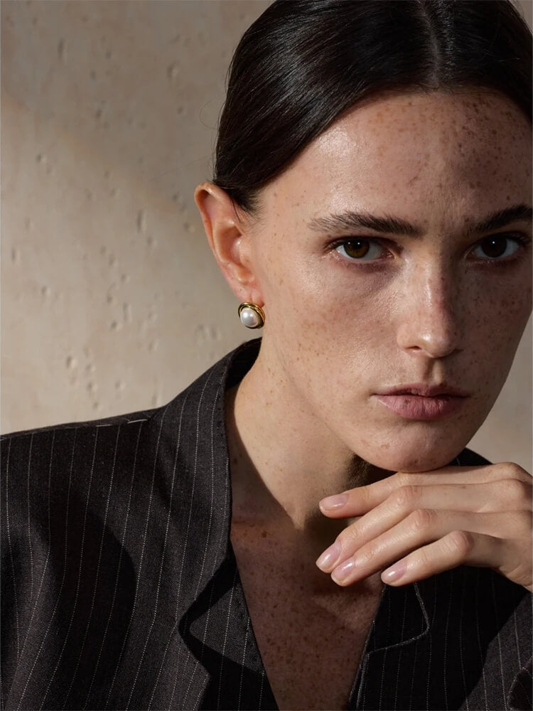 Pearl Stud Earrings
