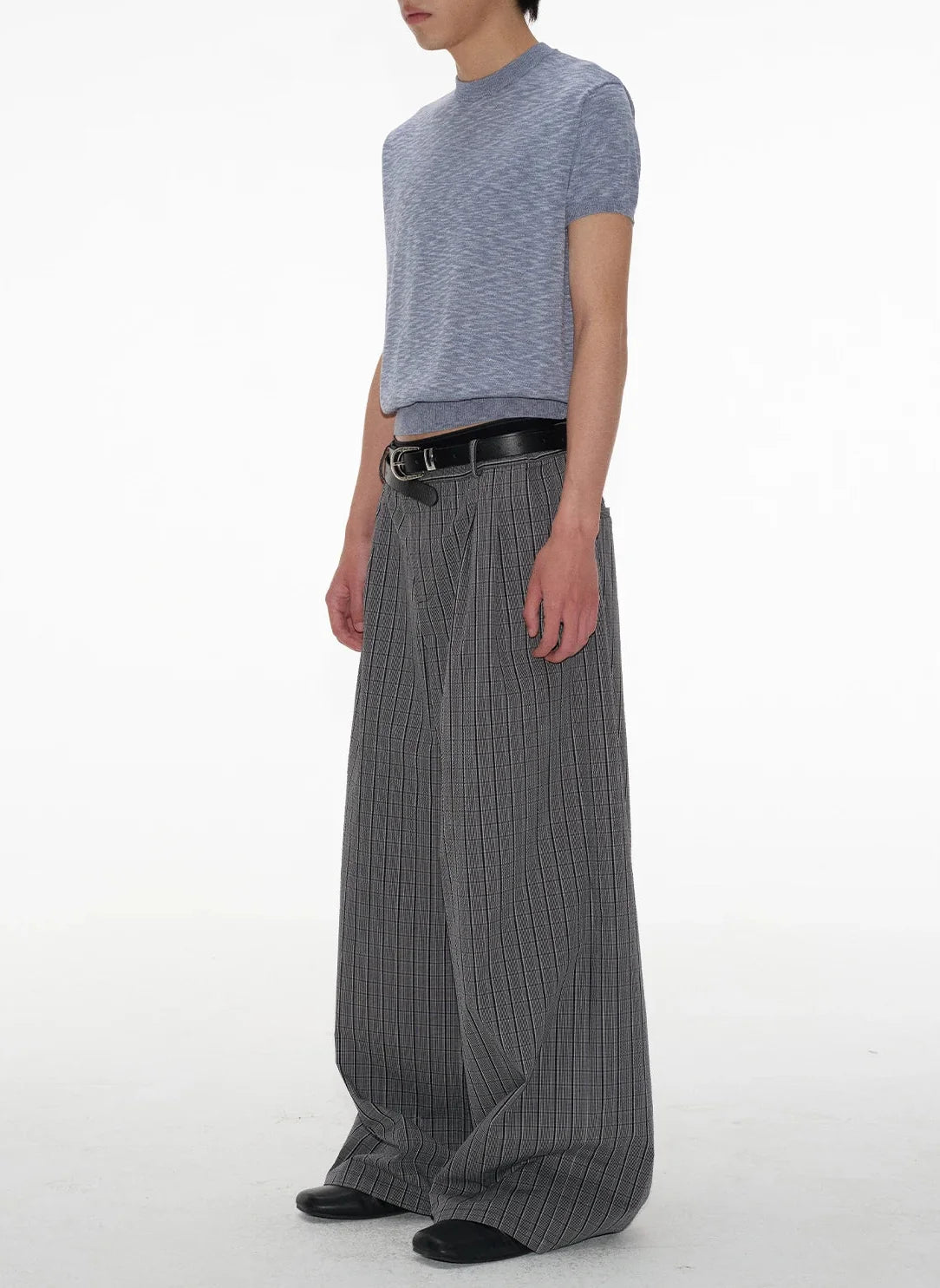 Pinstripe Wide Leg Pants