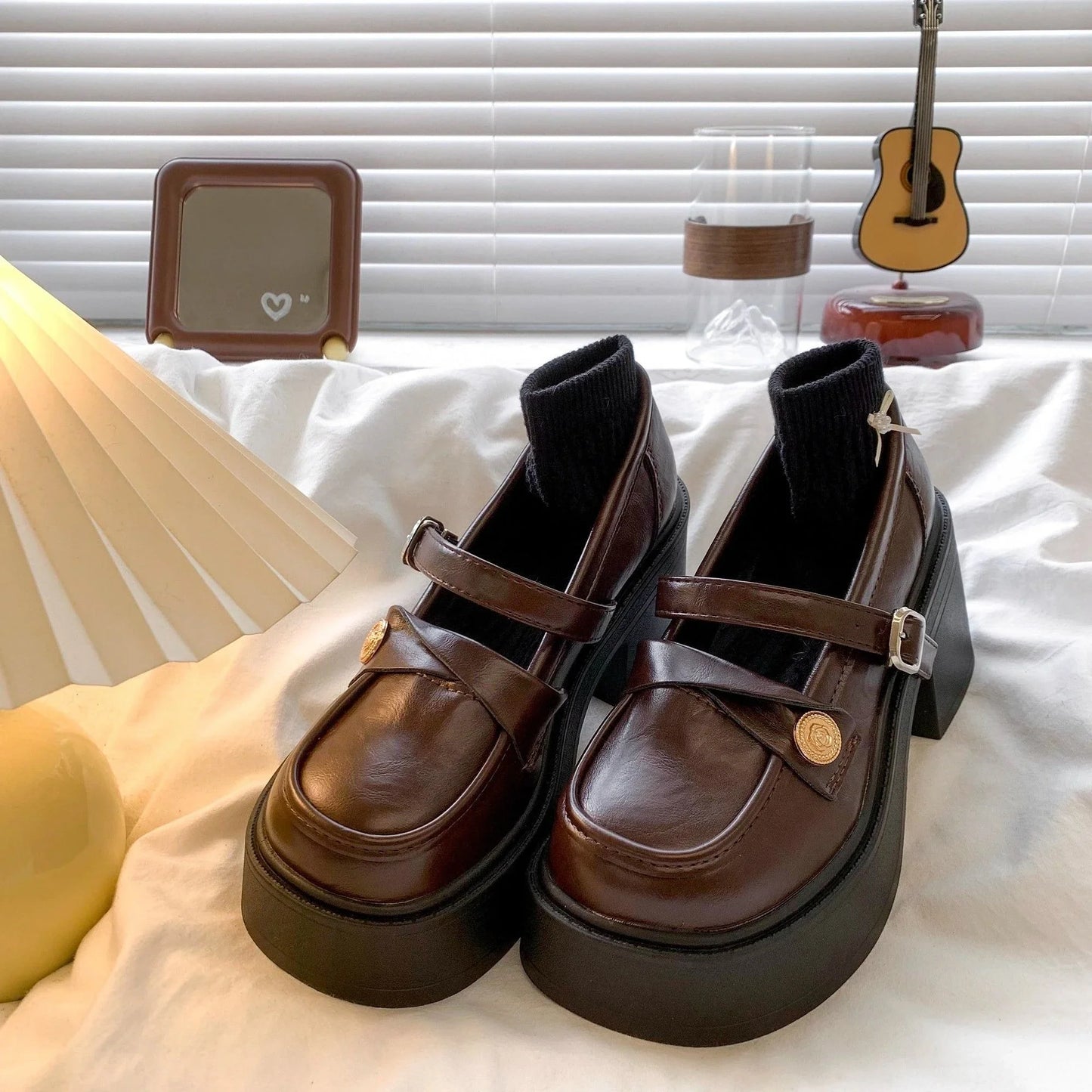 Platform Mary Jane Heels