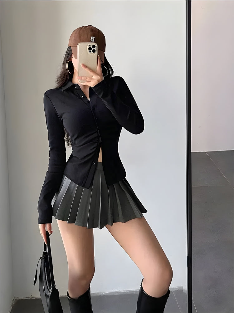 Pleated Mini Tennis Skirt
