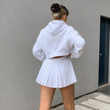 Premium White Pleated Mini Tennis Skirt for Women