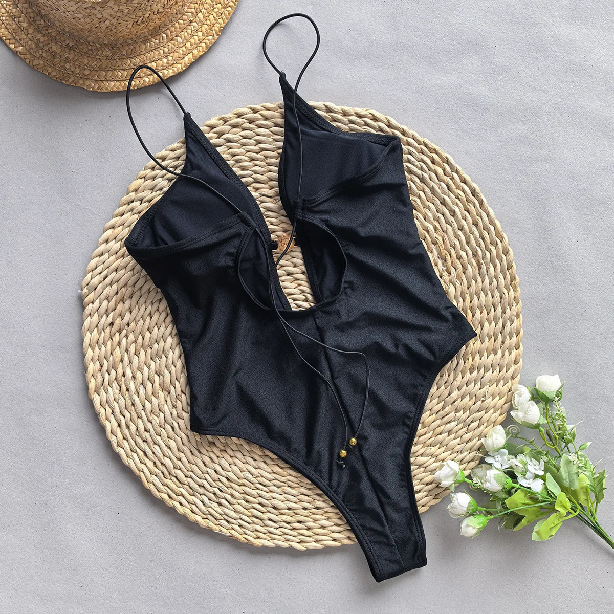 Plunge One Piece Swimsuit