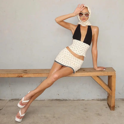 Polka Dot Top & Skirt Set