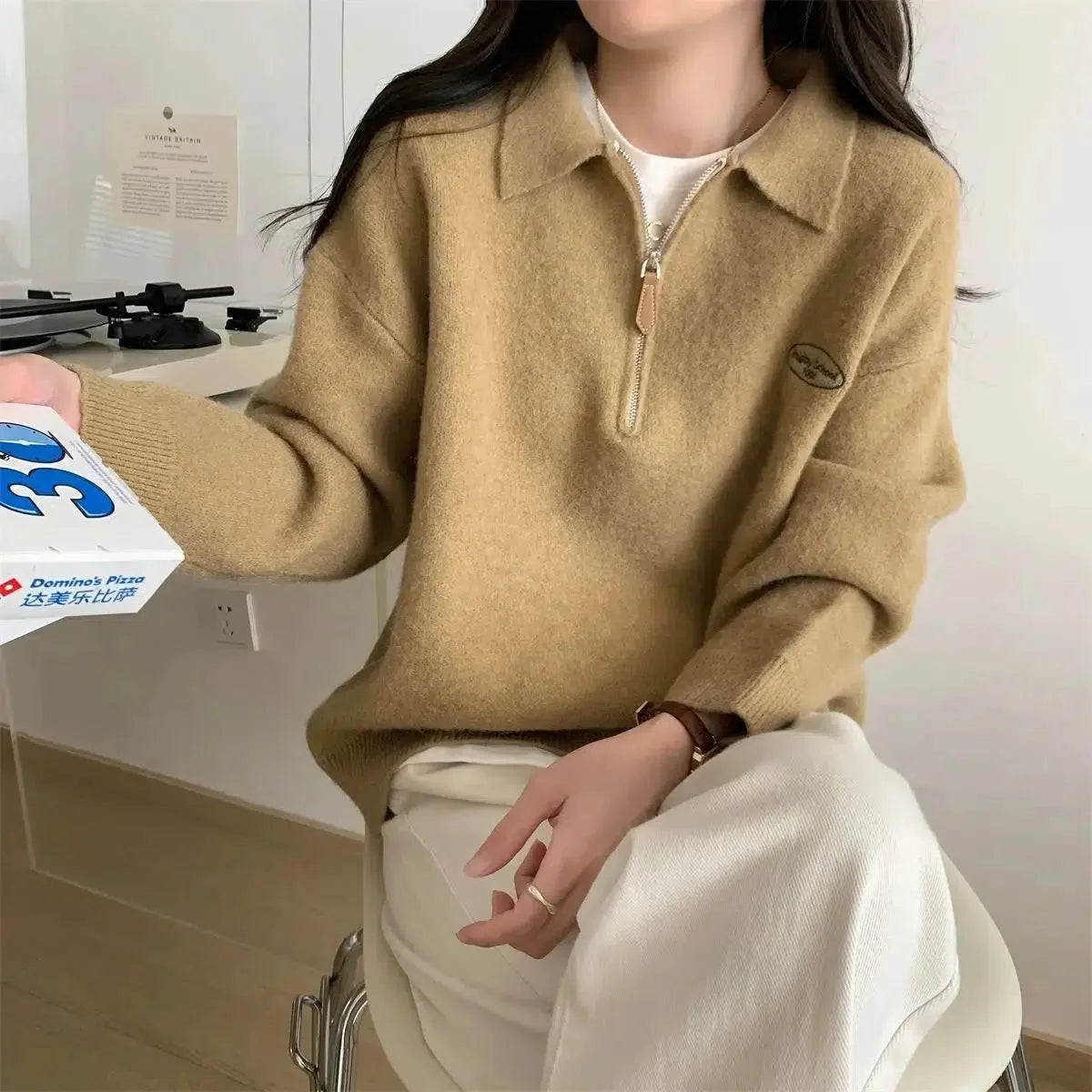 Polo Collar Sweater