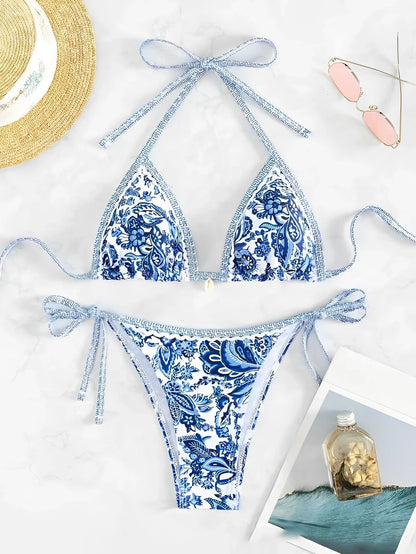 Porcelain Bikini Set